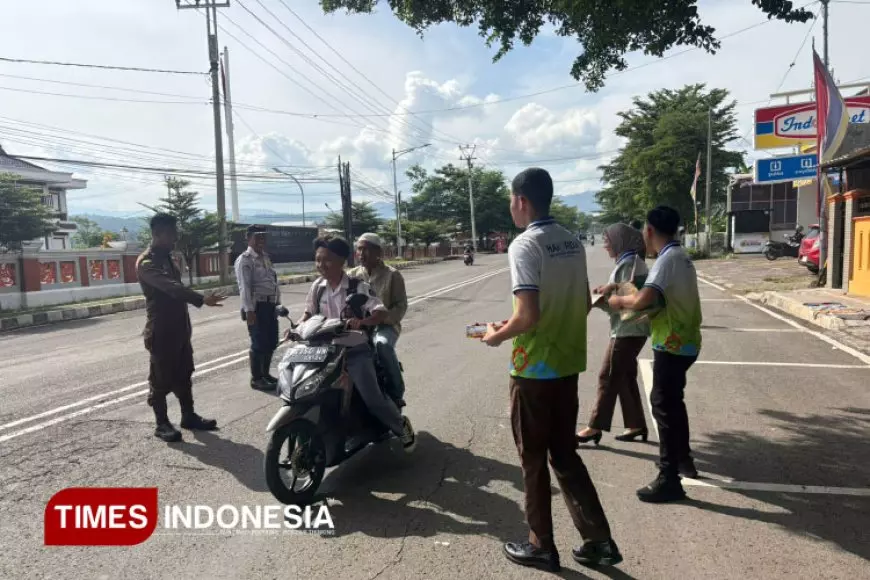 Hakordia 2025, Kejari Majalengka Gaungkan Semangat Antikorupsi Lewat Aksi Jalan Raya