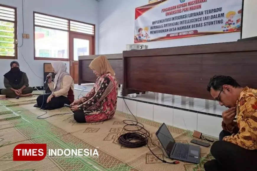 Dosen UNIPMA Berikan Pelatihan Pemanfaatan AI untuk Cegah Stunting di Desa Nambak, Ponorogo