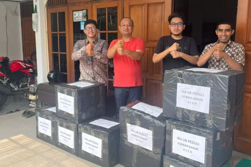 IKA UB Salurkan Bantuan untuk Korban Bencana di Sumatera