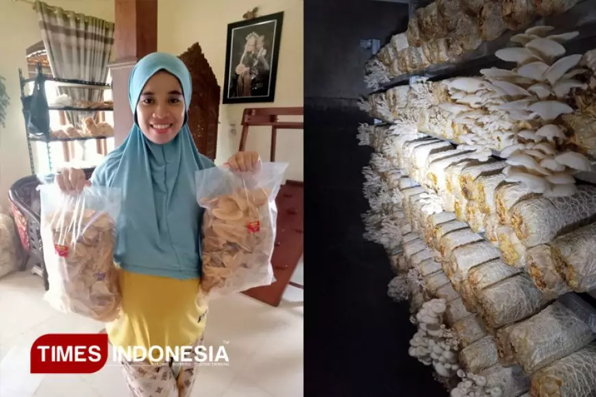 Alumni UNISMA, Mila Fadilatus Tsuroya Berdayakan Warga Lewat UMKM Snack dan Budidaya Jamur