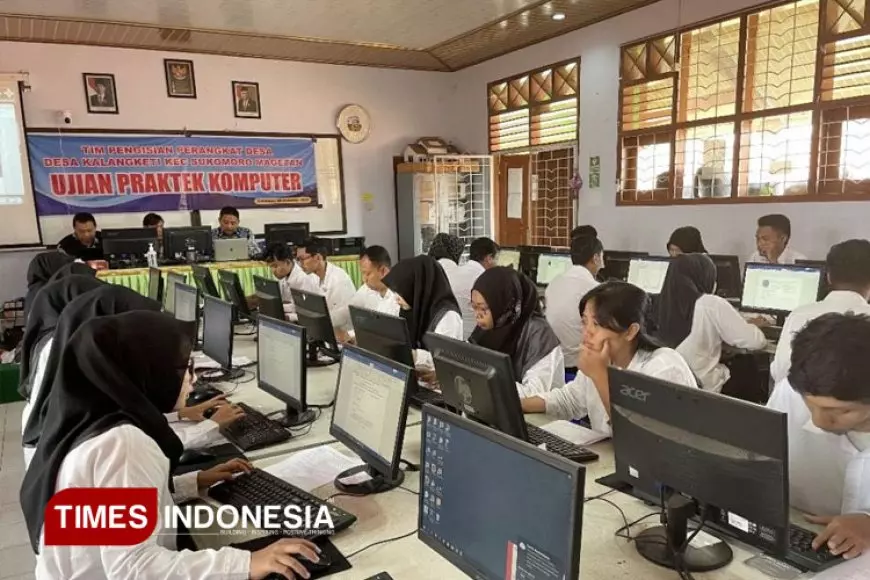 Beberapa Desa di Magetan Gelar Ujian Praktik Komputer dan CAT Bersama Tim UPT Komputer Unipma