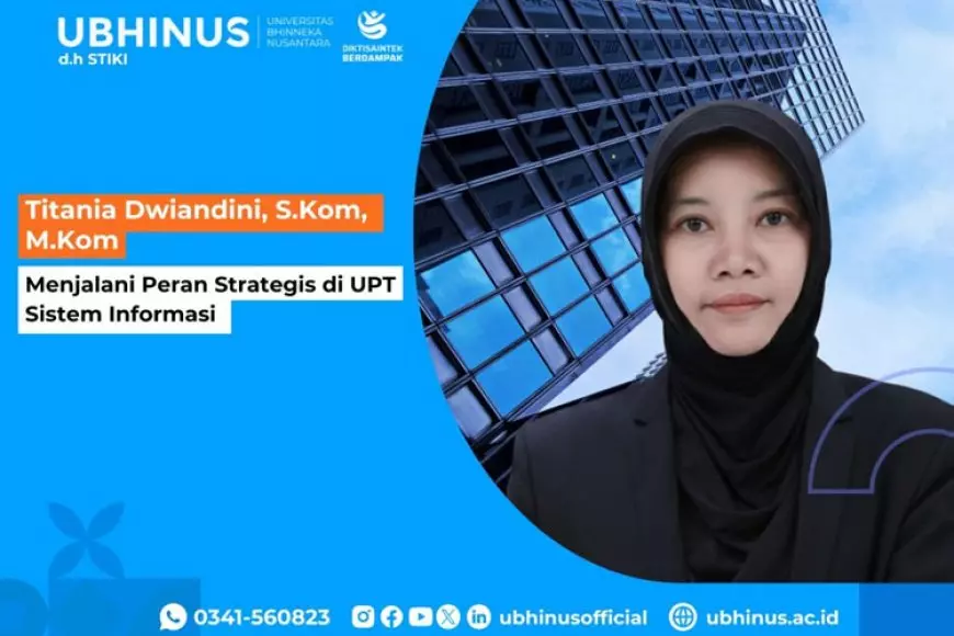 Titania Dwiandini, S.Kom, M.Kom Menjalani Peran Strategis di UPT Sistem Informasi