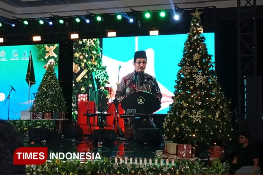 Hadiri Perayaan Natal Kemenag, Menag Sebut Festival Kasih Nusantara Ruang Bangun Solidaritas Bangsa