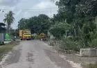 Jalan Petak 56 Pesanggaran Kembali Dapat Program Pavingisasi dari Tambang Emas PT BSI