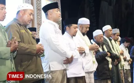 Doa untuk Sumatera di Haul Masyaikh dan HUT ke-50 Ponpes Nurut Taqwa Bondowoso