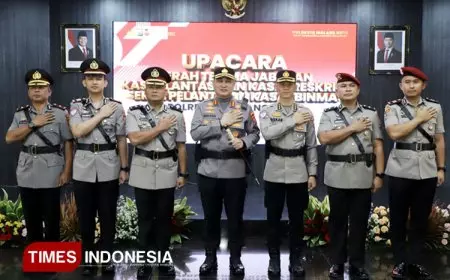 Polresta Malang Kota Gelar Sertijab Kasatreskrim dan Kasatlantas