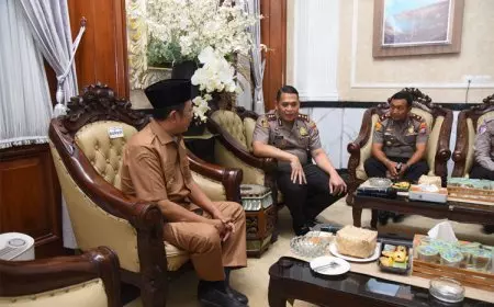 Silaturahmi dengan Forkopimda, Kapolres Bondowoso Singgung Soal Kriminalitas Digital