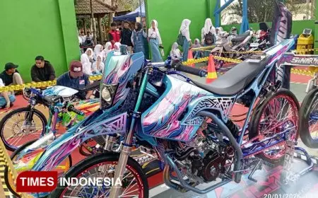 Kontes Modifikasi Motor di Kanesa Kepanjen, Ekplorasi Ide Air Brush hingga Suku Cadang