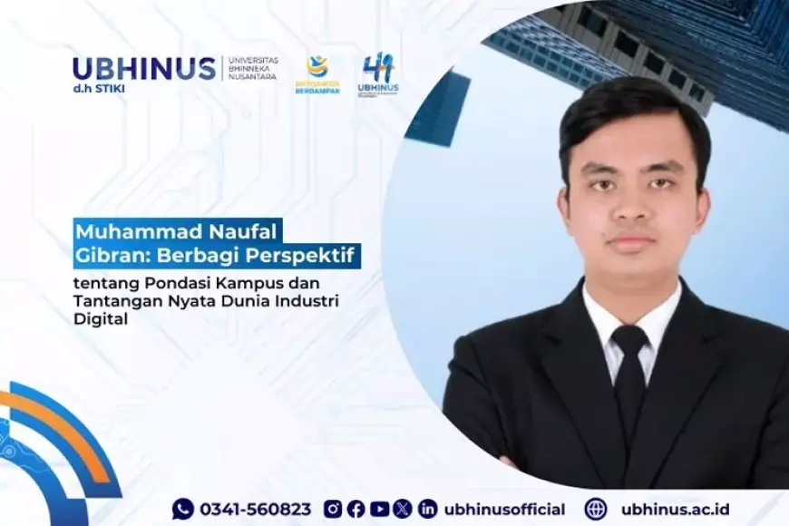 Alumni UBHINUS Malang Berbagi Perspektif tentang Pondasi Kampus dan Tantangan Nyata Dunia Industri Digital